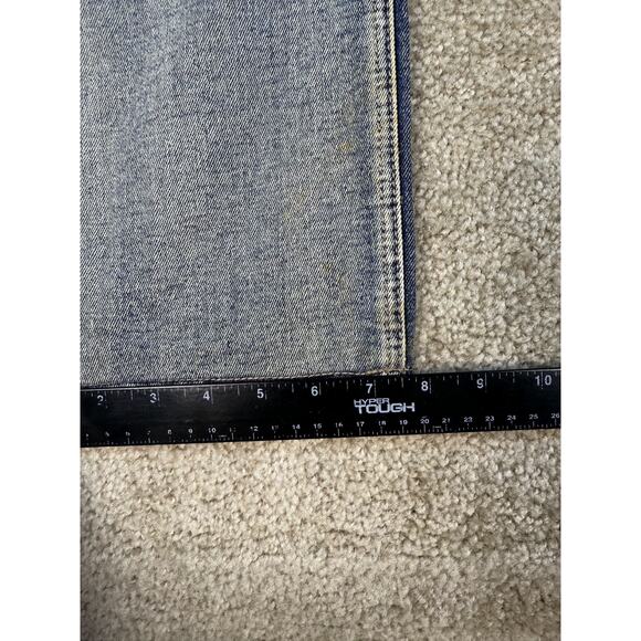 8IGHTH DSTRKT Blue Gray Men's Biker Denim Cargo Jeans Size 42x27 Hemmed B381 - Picture 16 of 16